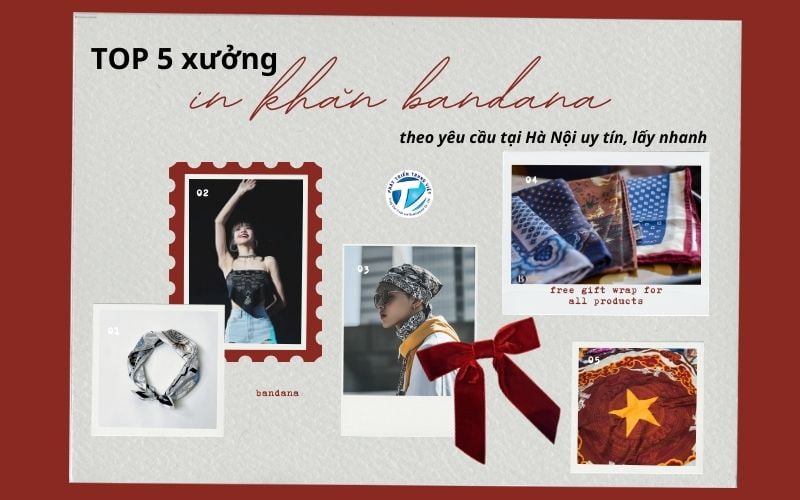 Top 5 xưởng in khăn bandana theo yêu cầu tại Hà Nội uy tín, lấy nhanh